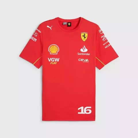 Playera Ferrari Charles Leclerc Oficial 2024