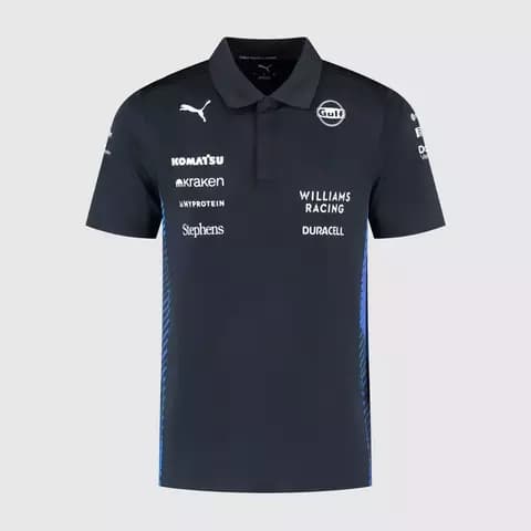 Camiseta Polo Atlassian Williams Racing Oficial 2025