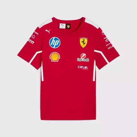 Playera Ferrari Oficial 2025 Ninos